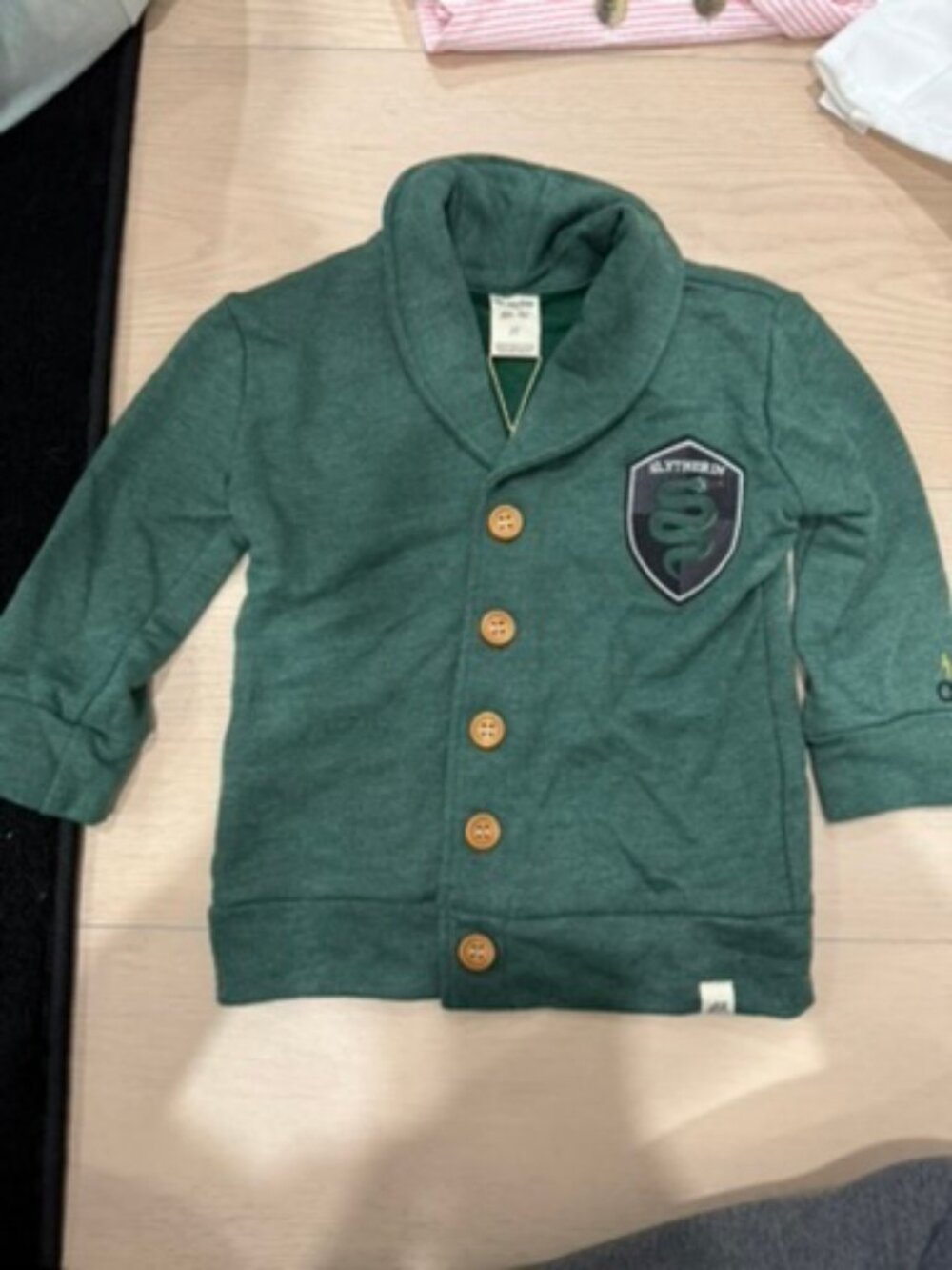 NWT Lulu + Roo/Little Road Slytherin Cardigan 2T Green